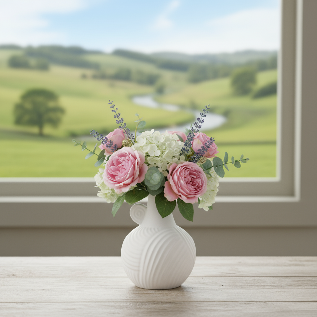 Clementine Ceramic Round Bellied Vase