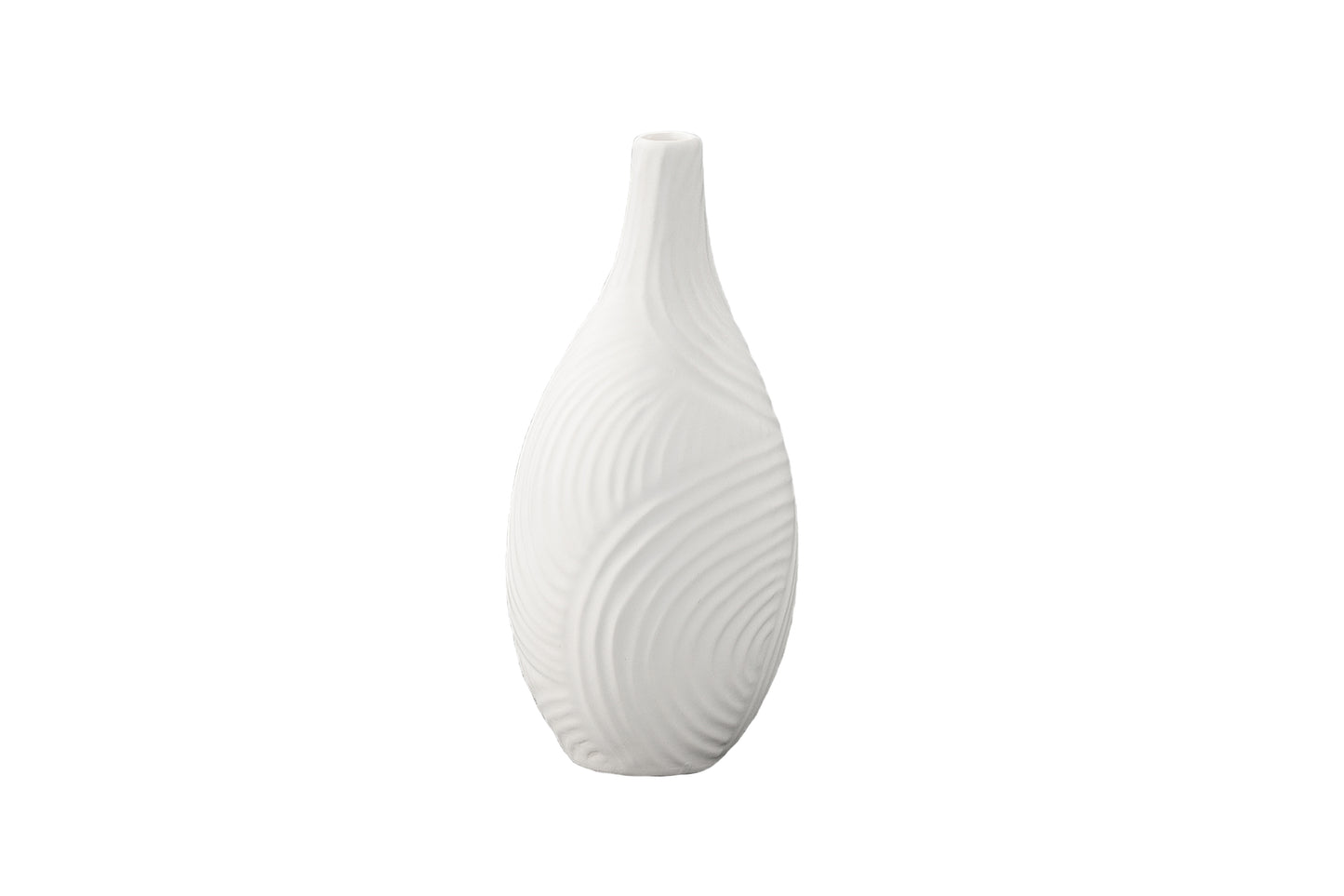 Ceramic Round Bellied Vase Matte Finish