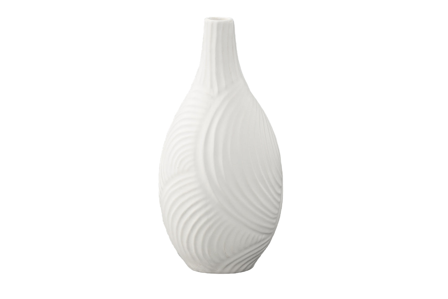 Ceramic Round Bellied Vase Matte Finish
