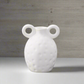 Vetra Dimpled Ring-Handled Ceramic Vase