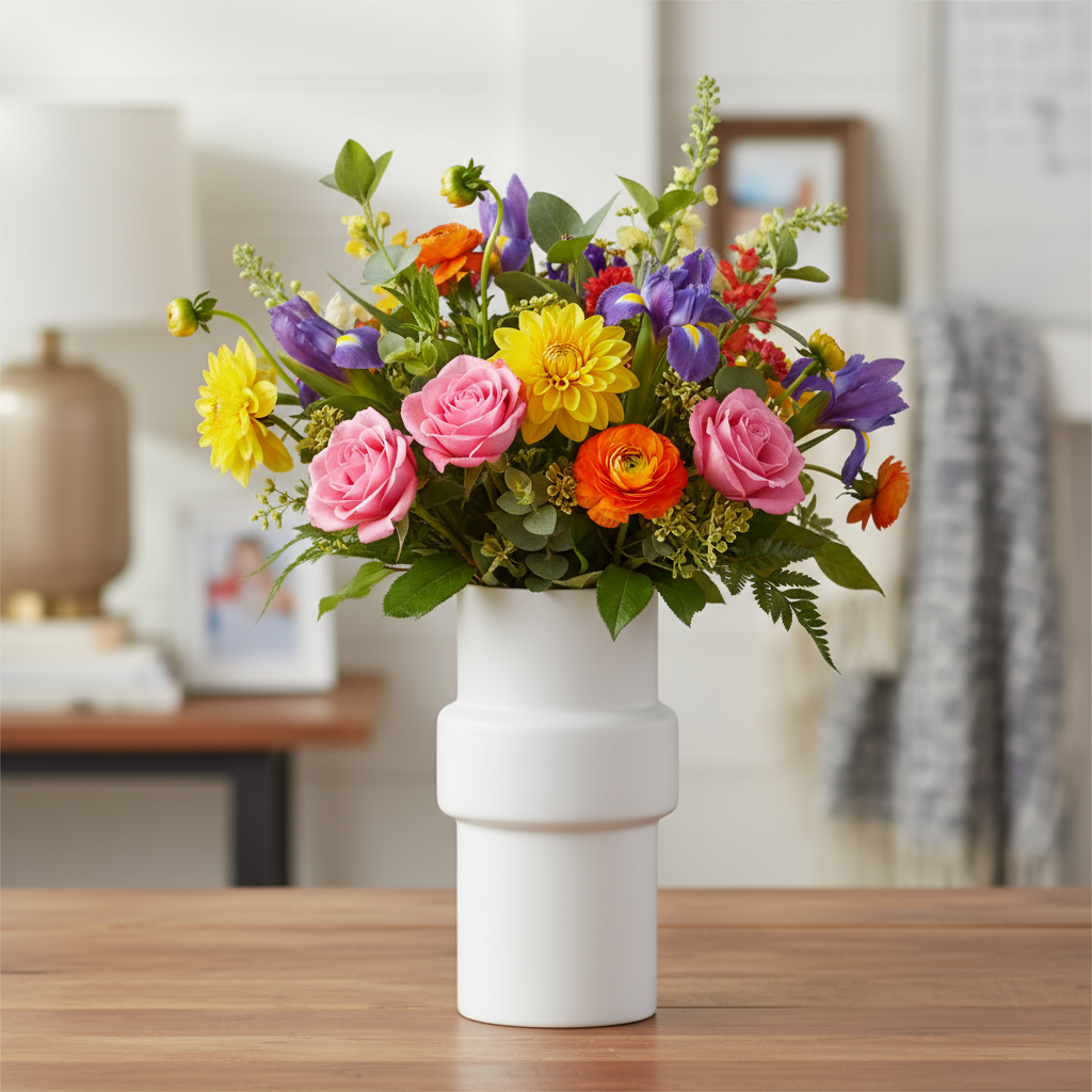 Glira Ceramic Pipe Vase