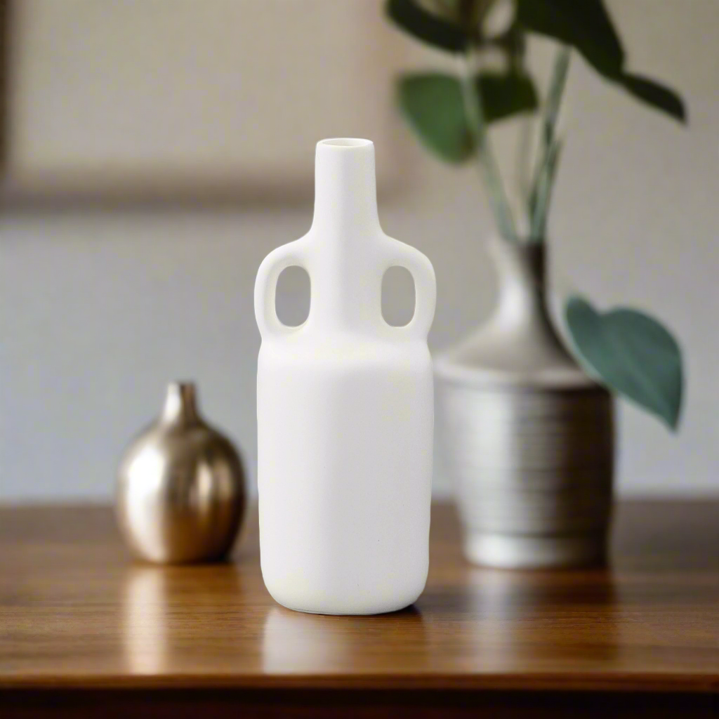 Nyelle Ring-Handled Bottle Vases