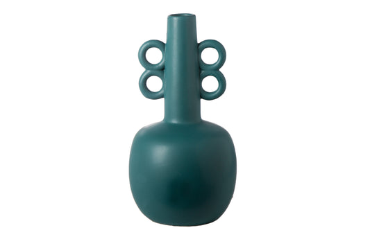 Ceramic Round Pelike Vase Matte Finish