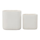 Ceramic Oval Pot Gloss Finish White