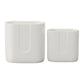 Ardenne Inverted Arch Design Ceramic Pot (Set of 2)