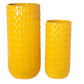 Ceramic Tall Round Pot Matte Finish-16.50"H