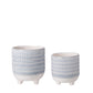 Zyara Baby Blue Tripod Planter Set (Set of 2)