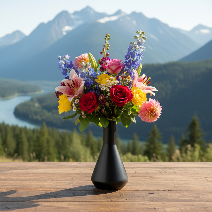 Aaliyah Ceramic Round Bellied Bottle Vase