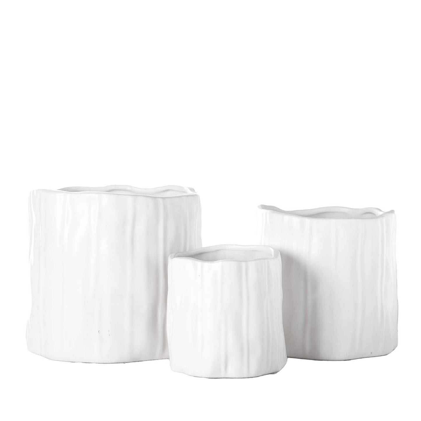 Darya Ceramic Round Planter Set (Set of 3)