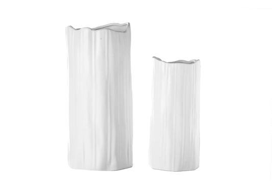 Ceramic Tall Round Vase Matte Finish-16.50"H