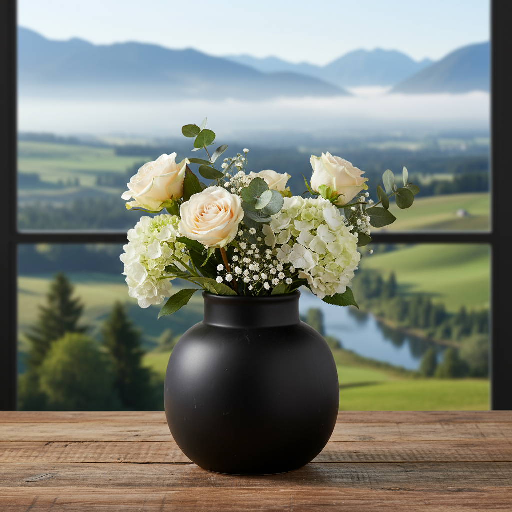 Jaxine Ceramic Bellied Vase