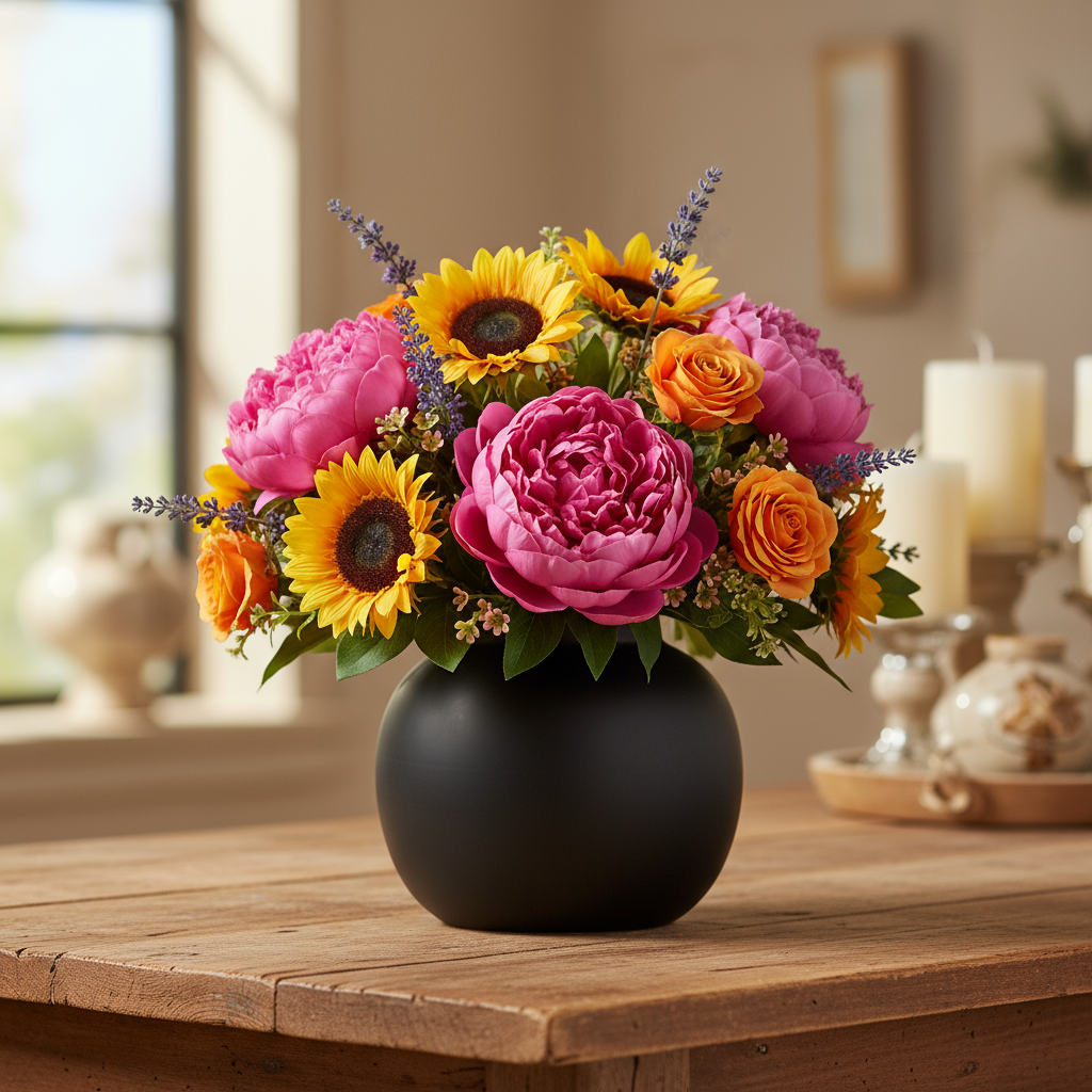 Jaxine Ceramic Bellied Vase