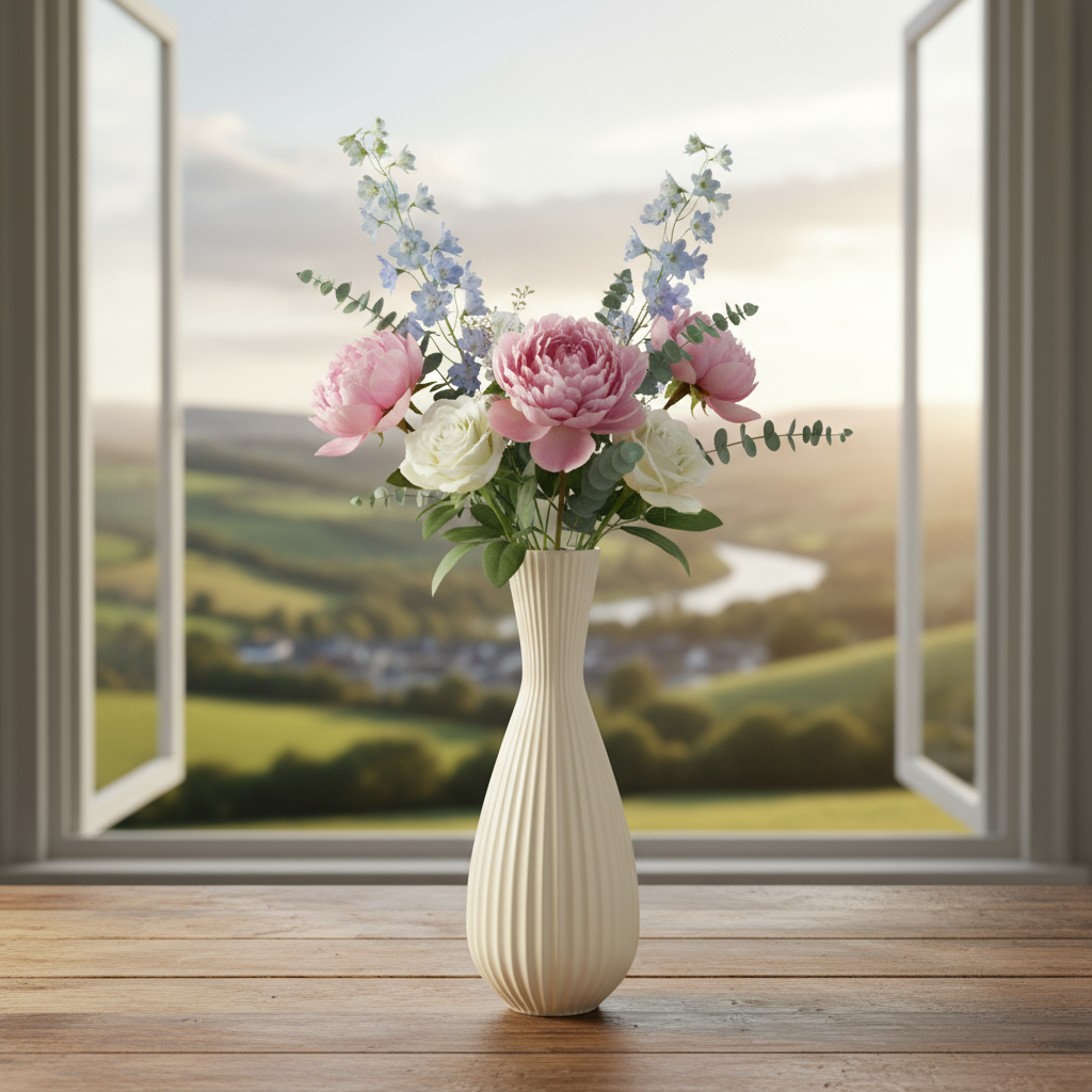 Gaial Ceramic Round Bellied Vase