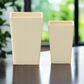 Flyn Ceramic Square Corrugated Vase (Set of 2)