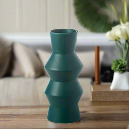 Virelle Debossed Column Ceramic Vase