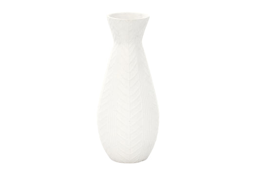 Ceramic Round Bellied Bottle Vase Matte Finish-12.00"H
