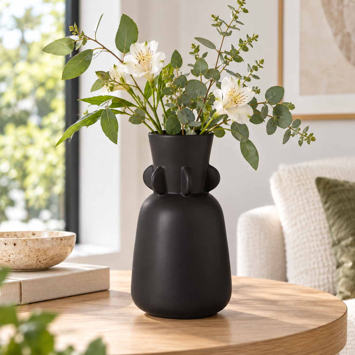 Karmi Trumpet Mouth Design Ceramic Vase