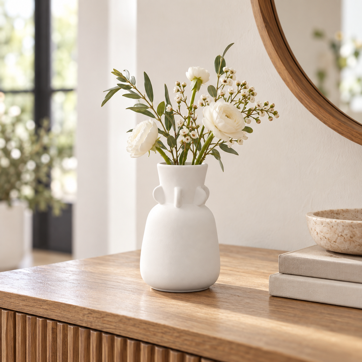 Karmi Trumpet Mouth Design Ceramic Vase
