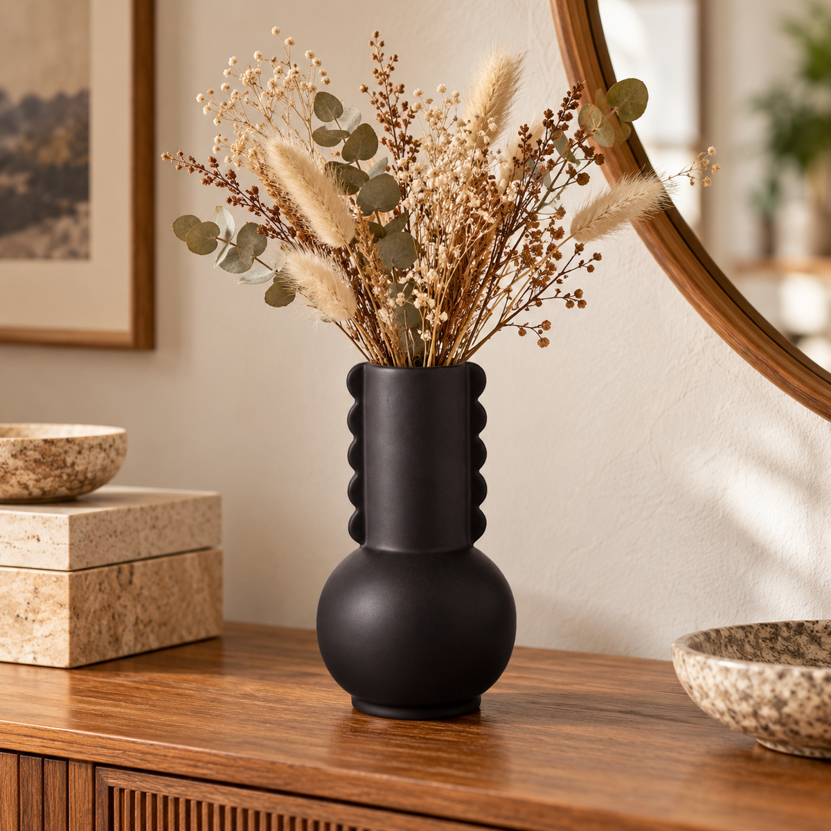 Dorel Round Bellied Ceramic Vase