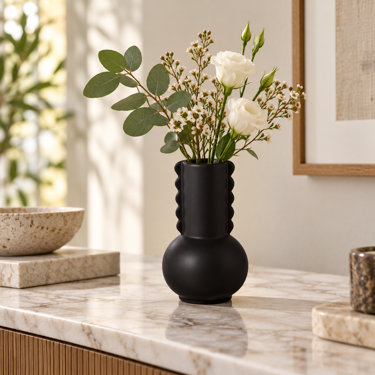 Dorel Round Bellied Ceramic Vase