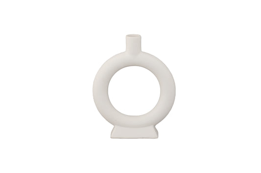 Ceramic Ring Vase Matte Finish