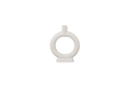 Ceramic Ring Vase Matte Finish