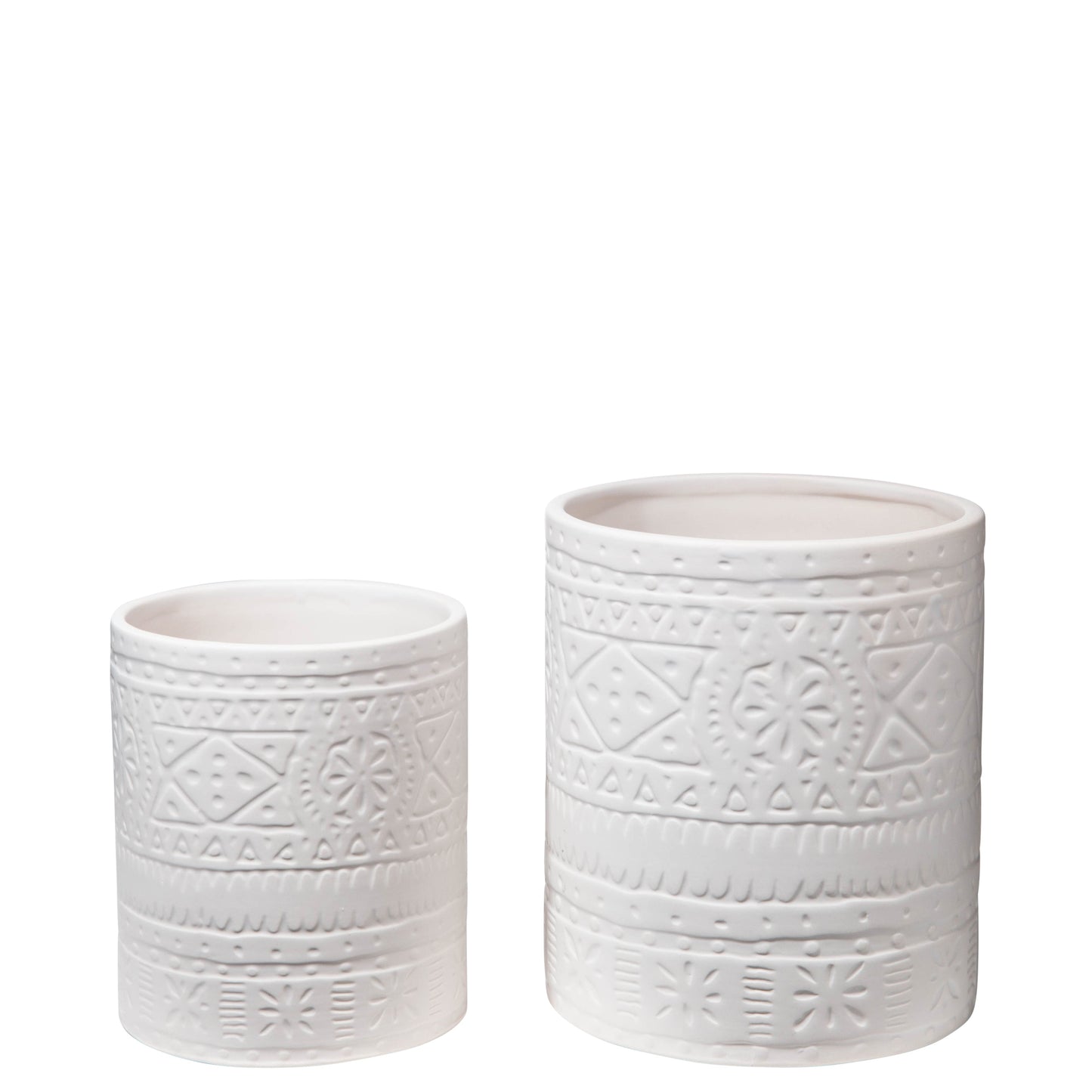 Zayora Tribal Ceramic Jar Set (Set of 2)