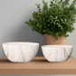Blair Handcrafted Ceramic Oval Planter Set (Set of Two)