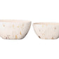Ceramic Low Oval Pot Matte Finish White-6.50"H