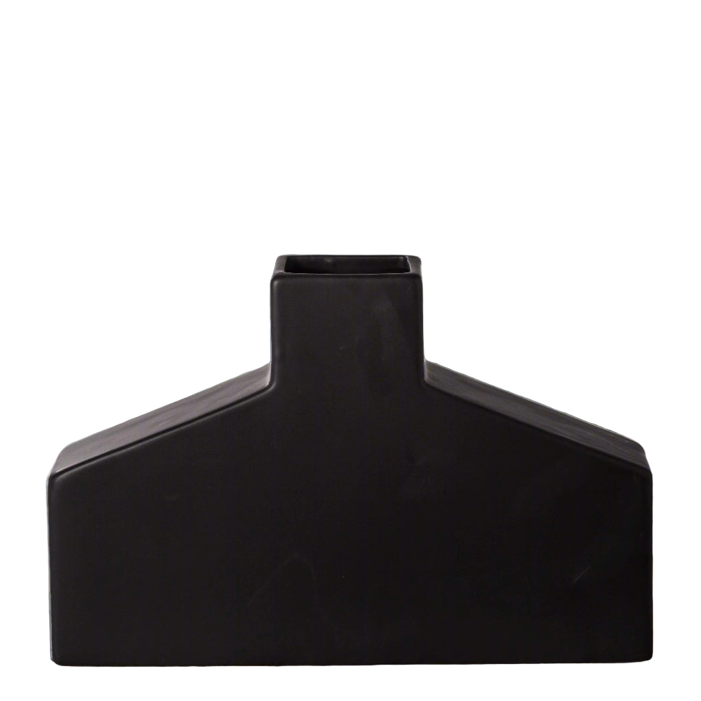 Kneena Ceramic Flat Bottle Vase