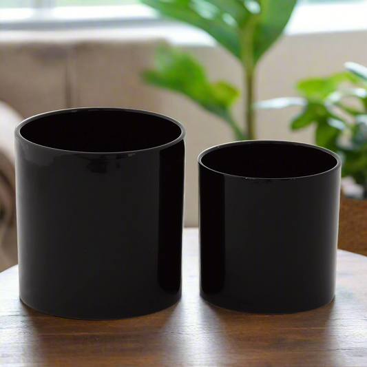 Aziel Ceramic Round Planter Set