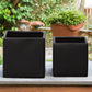 Odette Handcrafted Ceramic Square Planter Set (Set of 2)