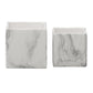 Marvello Black Marble Ceramic Square Pot (Set of 2)