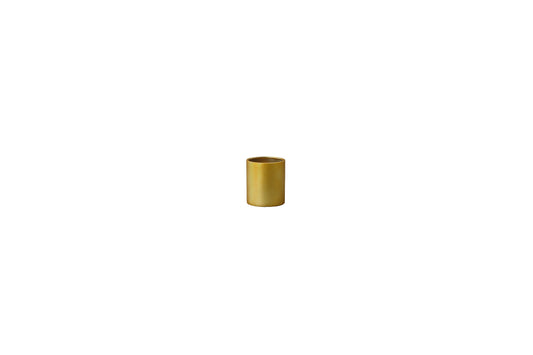 Ceramic Round Pot Gloss Finish Gold-7.00"H