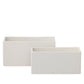 Zayre Rectangle Ceramic Planter Set (Set of 2)