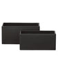 Zayre Rectangle Ceramic Planter Set (Set of 2)