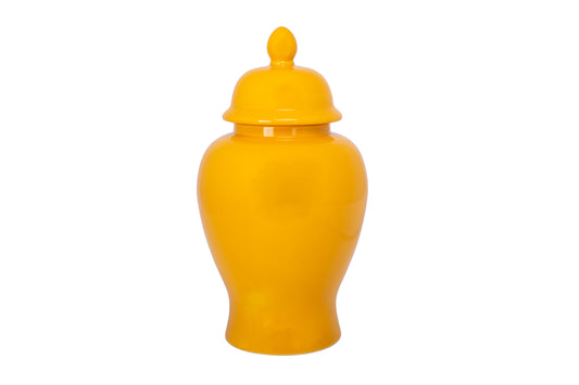Ceramic Round Ginger/Temple Jar LG Gloss Finish