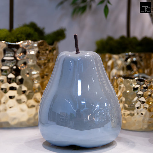 Ceramic Pear Figurine SM Pearlescent Finish