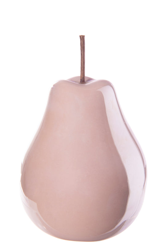 Ceramic Pear Figurine SM Pearlescent Finish