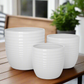 Loryne Layered Banded Planter Set (Set of 3)