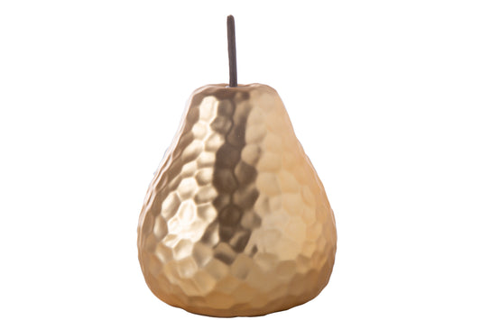 Ceramic Pear Figurine Gloss Finish-6.25"H