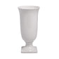 Ceramic Round Urn Large In Shinny Finish White