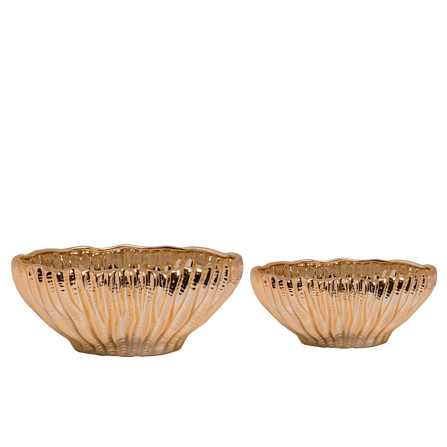 Seraphina Ceramic Low Oval Planter (Set of 2)