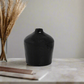 Lumine Textured Bulbous Ceramic Vase