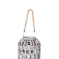 Wood Round Lantern Weathered Finish Wash