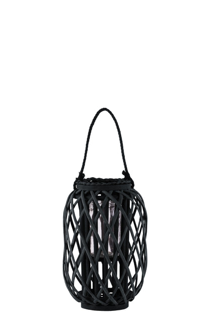 Farlowe Braided Design Bamboo Lantern