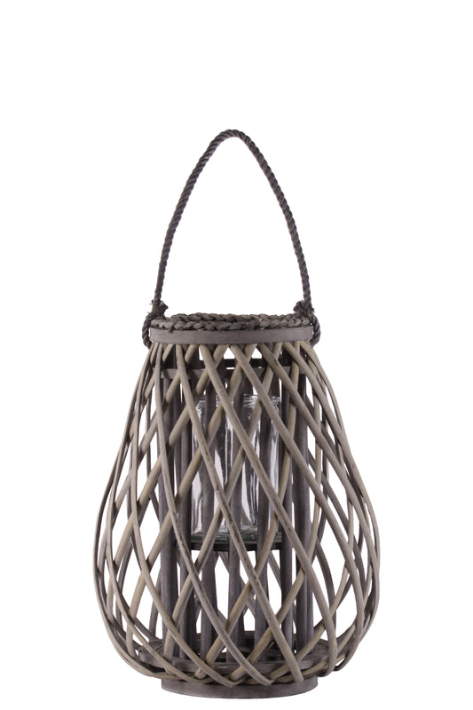 Bamboo Lantern Weathered Finish
