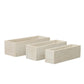 Soren Wooden Rectangular Planter Set (Set of 3)