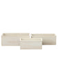 Elvian Wooden Rectangular Planter Set (Set of 3)