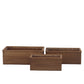 Elvian Wooden Rectangular Planter Set (Set of 3)